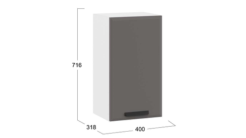 Шкаф кухонный навесной с одной дверью «Тиана»