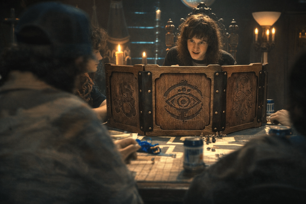 Ширма с кожаными петлями. 3 створки.