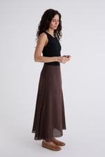 Юбка Волна из рами и тенселя