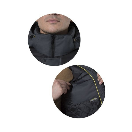 Куртка рабочая мужская зимняя "Дэлф" цвет черный