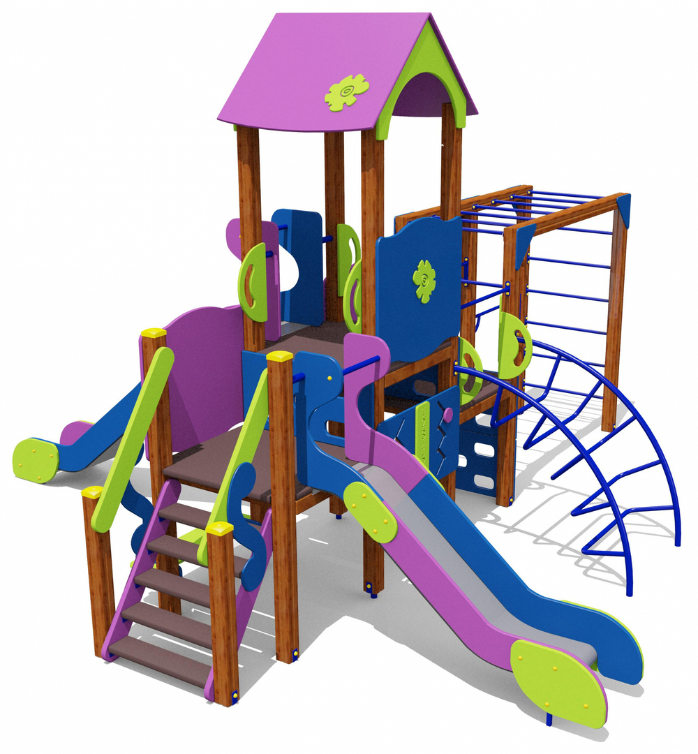Игровой комплекс для детей 4-6 лет для уличной площадки