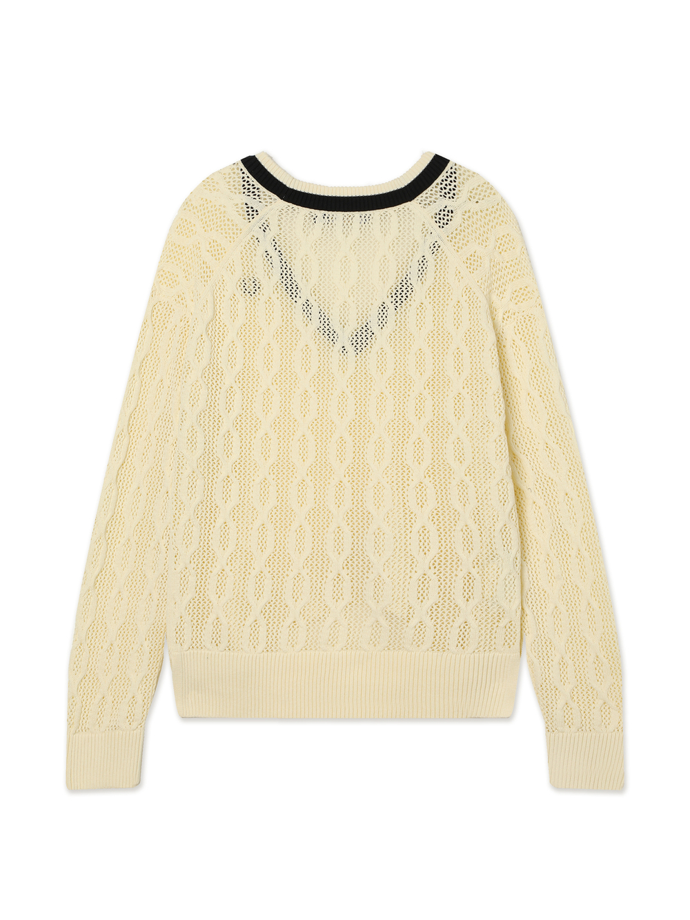 Женский Свитер Open-knit V-neck
