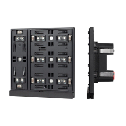 INTELLIGENT ARLIGHT Механизм панели KNX-304-22-IN Black (Bus) (IARL, IP20 Пластик, 2 года) 051688