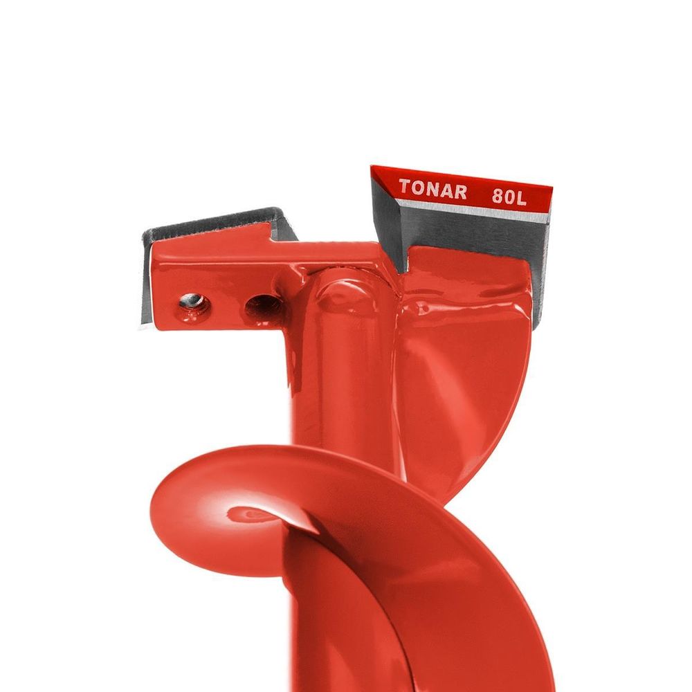 Ледобур ЛР Спорт 80 мм, левое вращение, цельнотянутый шнек Тонар