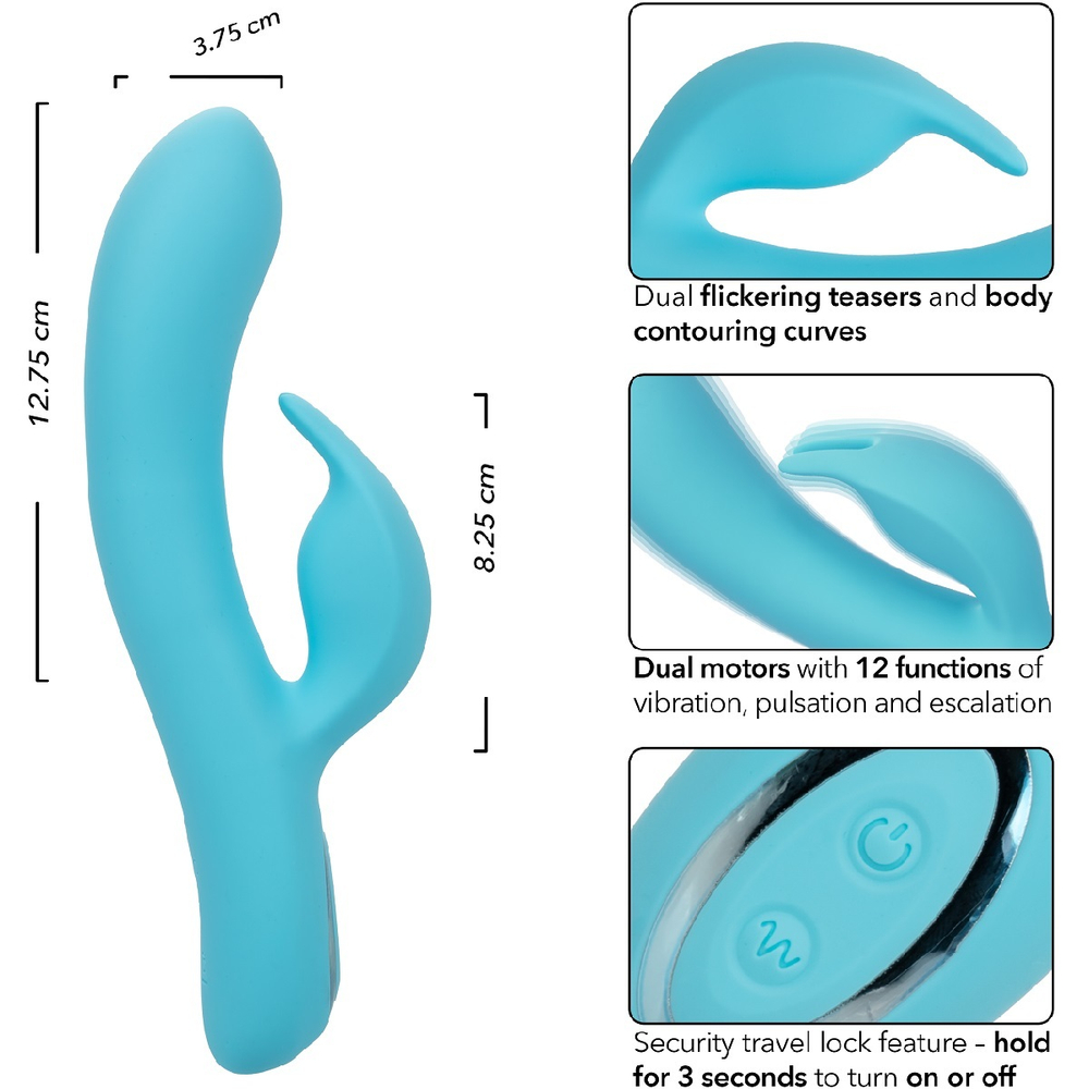 Вибромассажер кролик G Azure Collection Bunny G голубой 22,75 см