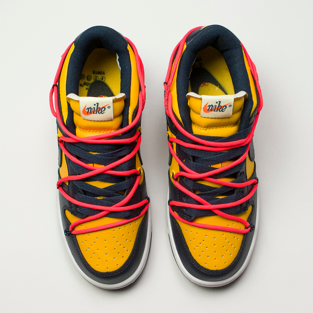 Кроссовки Nike Dunk Low x Off-White Wmns University Gold