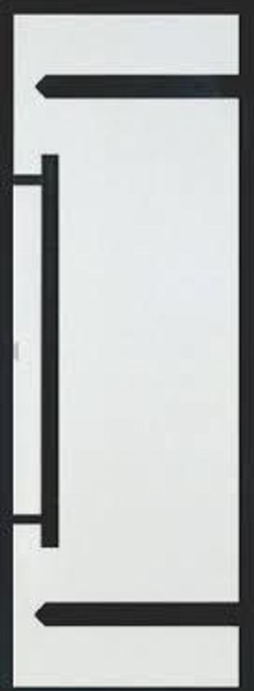 HARVIA Двери стеклянные LEGEND 7/19 черная коробка алюминий, стекло прозрачное, арт. DA71904L