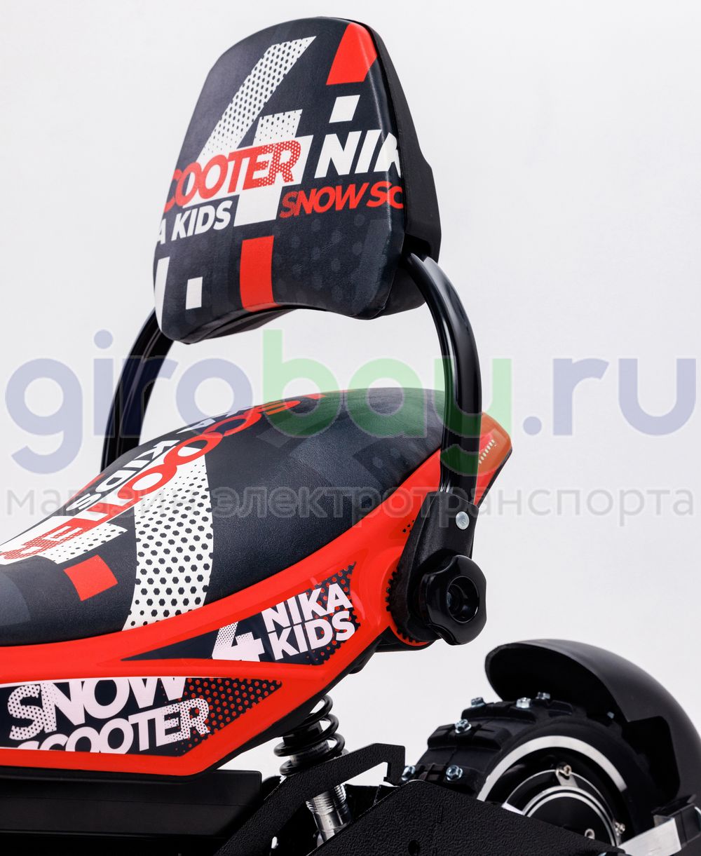 Детский электроснегокат BARS Arctic - Красный фото №18
