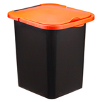 Контейнер для мусора 18л "Пуро", оранжевый