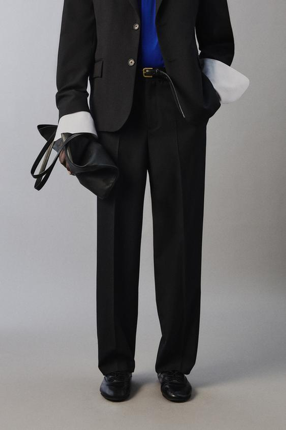 ZARA КОСТЮМНЫЕ БРЮКИ ИЗ 100% ШЕРСТИ — LIMITED EDITION, ЧЕРНЫЙ