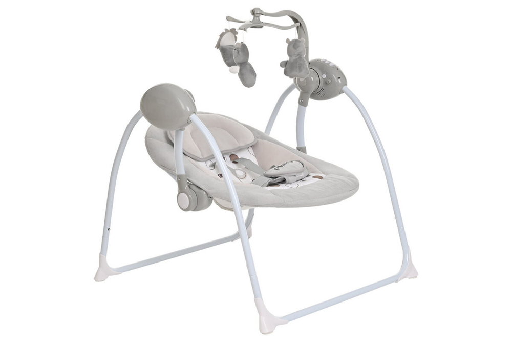 PITUSO электрокачели Marbella Grey/Серый Круги, пульт, MP3,моск.сеть,адаптер,71*66*77см