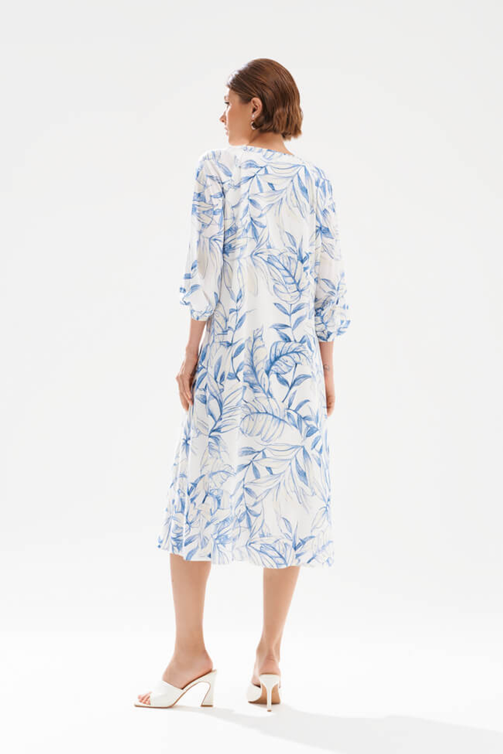 51768 Платье женское (синий принт)