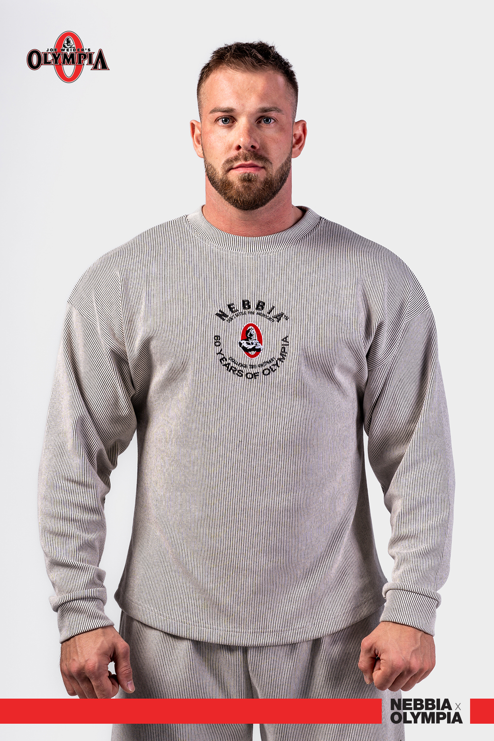 Свитшот Oversized Pullover SIGNATURE 797 Светло серый