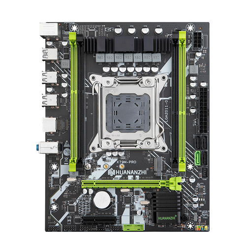 Материнская плата с процессором и памятью HUANANZHI X79M PRO, Socket2011, Xeon E5-2680v2, 64Гб (4х16Гб), mATX, Retail, 4xDDR3, PCIe3.0, 1xM.2, GLAN, 2xPS/2, 6xUSB2, 4xUSB3 (HNZ-X79-PRO-2680V2-64G)