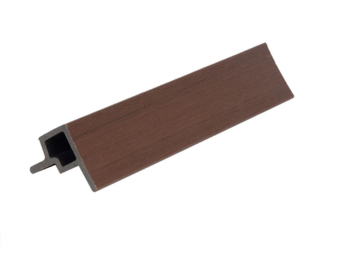 Угловой элемент из ДПК CO-EX MIX для фасадной панели 53х57х3600 мм шоколад