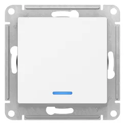 Переключатель 1-кл. AtlasDesign (сх. 6а) 10AX с подсветкой механизм лотос SE ATN001363