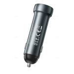 Автомобильное зарядное устройство PD30W+QC3.0 Hoco Z54A (metal grey)
