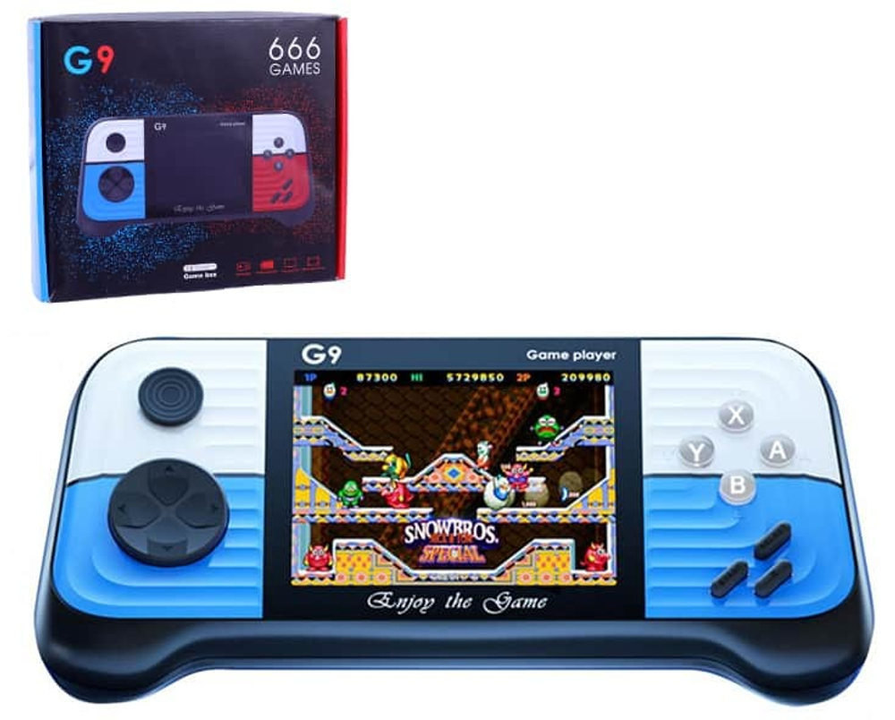 Игровая консоль Game Box G9 660 игр 8bit (синий)