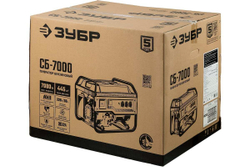 Бензиновый генератор ЗУБР 7000 Вт СБ-7000