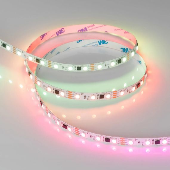 Светодиодная лента Arlight 12W/m 60LED/m 5060SMD разноцветный 5М SPI-B60-10mm 12V 039179