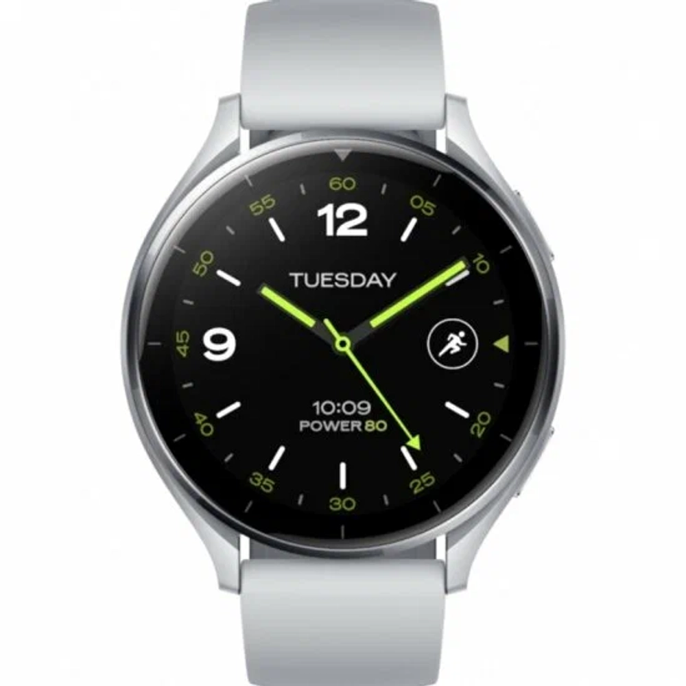Смарт-часы Xiaomi Watch 2 46мм 1.43" AMOLED корп.серебристый рем.серый разм.брасл.:140-210мм (BHR8034GL)