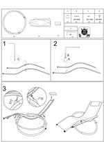 Лежак Концепт арт.WR-C010, текстилен (черный) "Garden story"
