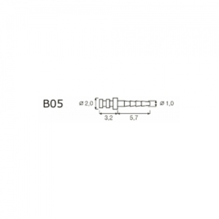 Эндоканальный титановый штифт IKT-B05-V