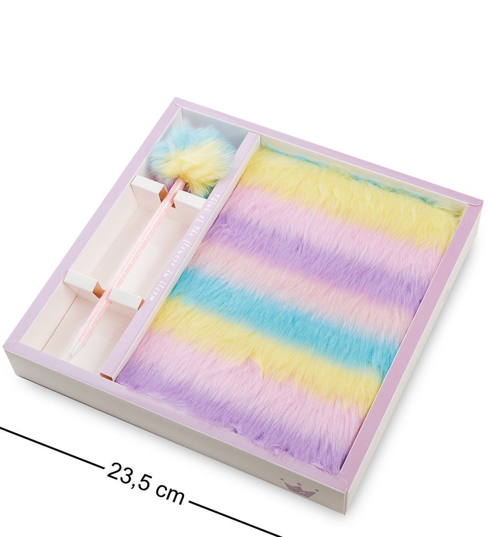 NB-23/2 Блокнот с ручкой «Радужный пушистик»