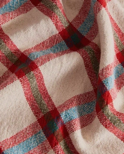 ZARA HOME ХЛОПКОВАЯ СКАТЕРТЬ В КЛЕТКУ, КРАСНЫЙ