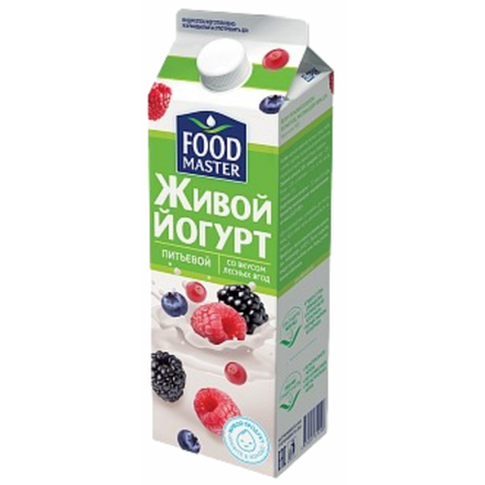Йогурт Food Master питьевой Лесные ягоды 900 гр