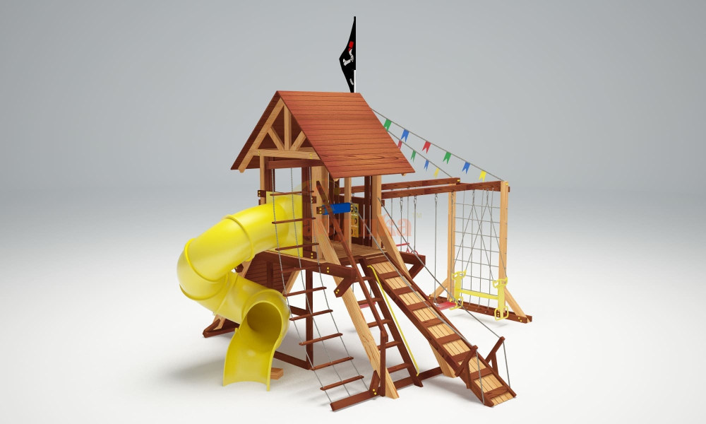 Деревянный игровой комплекс Савушка Lux - 13