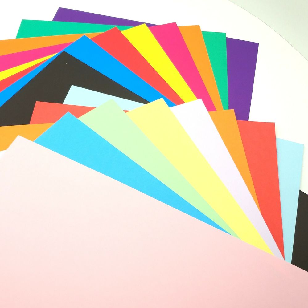 Набор цветная бумага и картон 8 цветов 8 листов