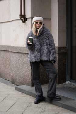 Двусторонняя куртка-дубленка Tigrado