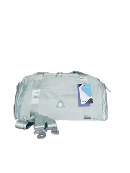 Сумка дорожная зелёная из плотного текстиля вместительная QOZA