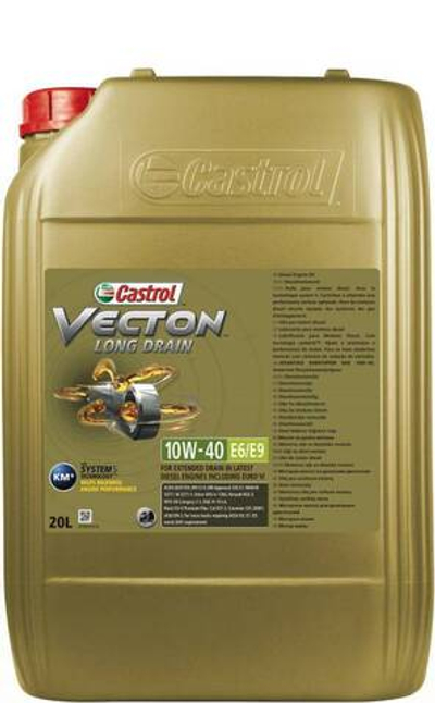 Моторное масло Castrol Vecton Long Drain 10W-40 E6/E9 20 л