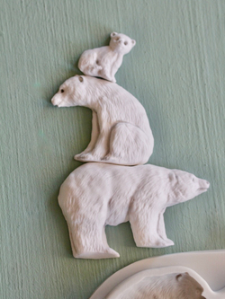 Вайнер для лепки декора Белые медведи, Умка