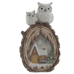 GAEM Фигурка декоративная "Совы" (подсветка, 3xAA, н/п), L31 W13 H53 см