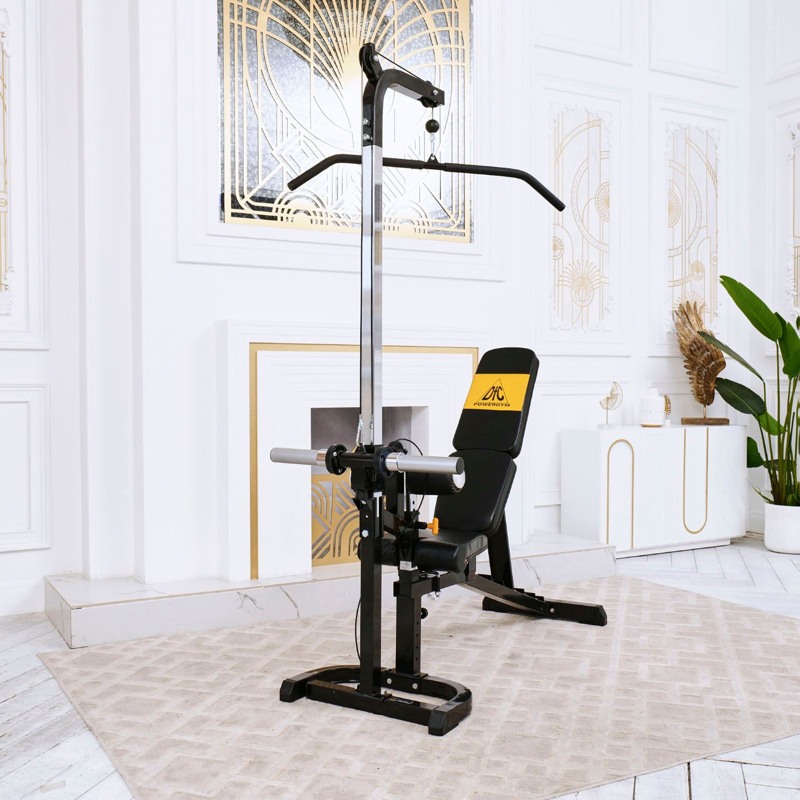 Скамья с вертикальной и горизонтальной тягой Powertec фото №3