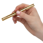 Золотистый ультратонкий вибромассажер Hidden Pleasures (Цвет: золотистый)