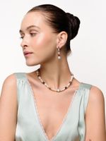 Чокер "Pearl charm" с яшмой Silver