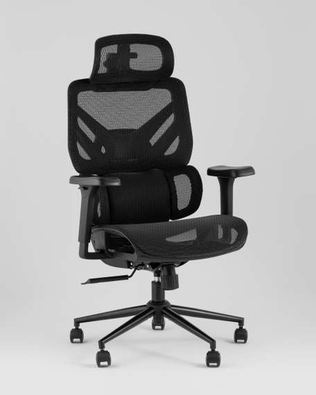 Кресло офисное TopChairs Structo черная сетка