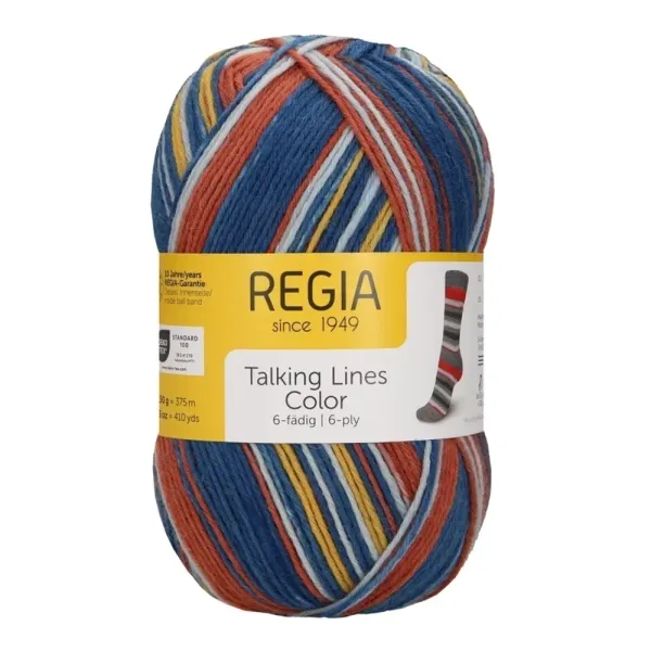 Пряжа Talking Lines Color 6-нитка (75% шерсть, 25% полиамид), 150гр/375 м