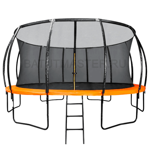 Батут с сеткой и лестницей, диаметр 14 фт