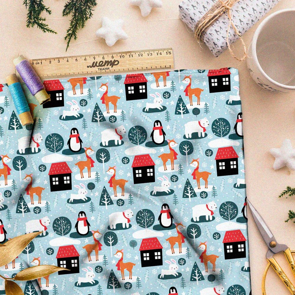 Ткань мембрана маленький городок северных животных