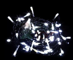 Комплект гирлянд на деревья 60 м., 3 луча по 20 м, 24V, 600 холодных белых LED ламп, черный ПВХ, LTC (KDD600-11-1W)