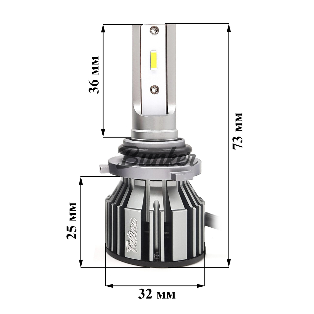 Светодиодные автомобильные LED лампы TaKiMi Orion HB4 (9006) 5500K 12V
