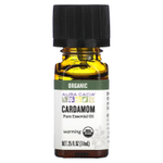 Aura Cacia, Чистое эфирное масло, органический кардамон, 7,4 мл (0,25 жидк. унц.)