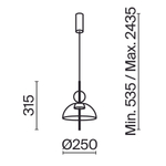 Подвесной светильник Maytoni MOD185PL-L11B3K1