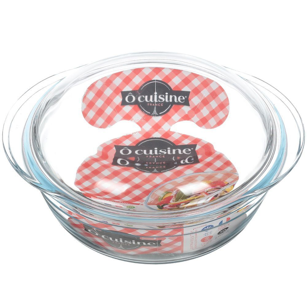 Кастрюля стекло, 1 л, с крыш, стекло жаропрочное, O Cuisine, 207AC00/1043