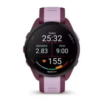 Беговые смарт-часы Garmin Forerunner 165 Music, Berry/Lilac 010-02863-33